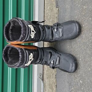 Youth Boys Fox Racing Comp 3 Motocross Dirtbike Riding Boots Black Sz 5Y NWT